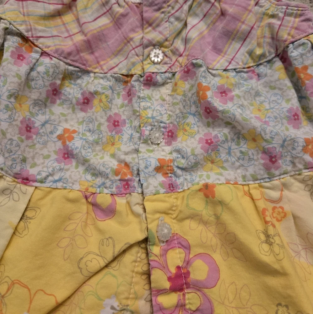 The Children's Place Colorful Floral Patchwork Dress - Picture 3 of 5